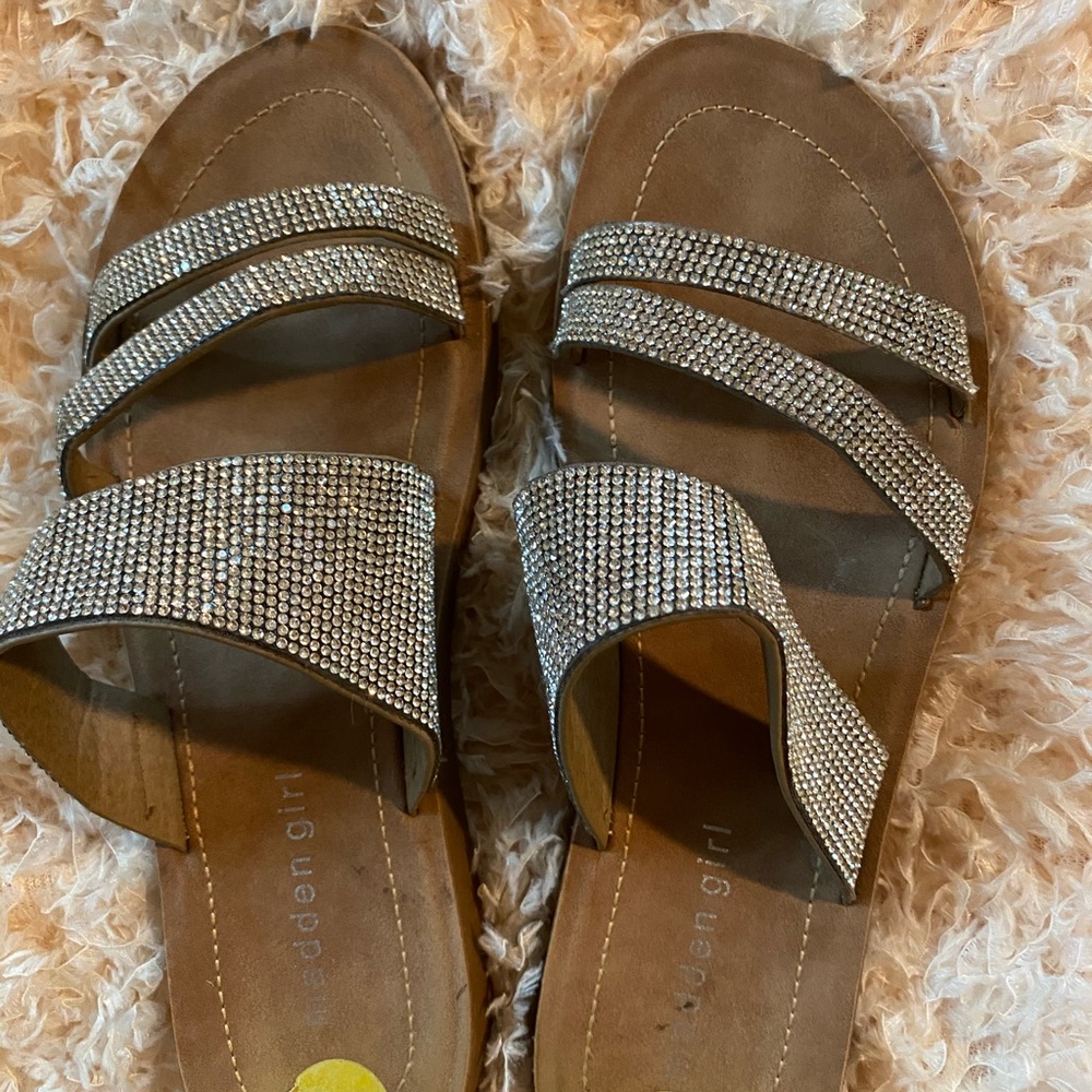 Steve Madden ~ Madden Girl rhinestone sandals